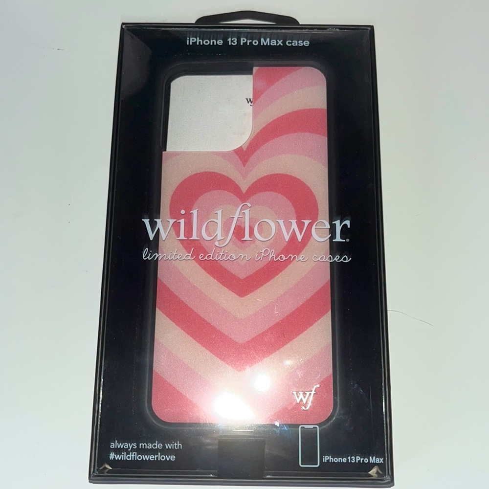 wildflower vibrant heart pink IPHONE 13 PRO MAX💗